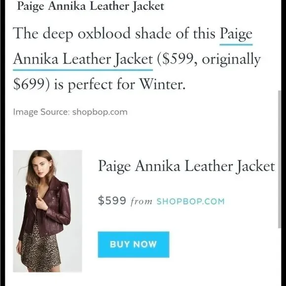 Paige Women's Annika lamb Leather dark red Moto Jacket Sz S NWT - Picture 16 of 16